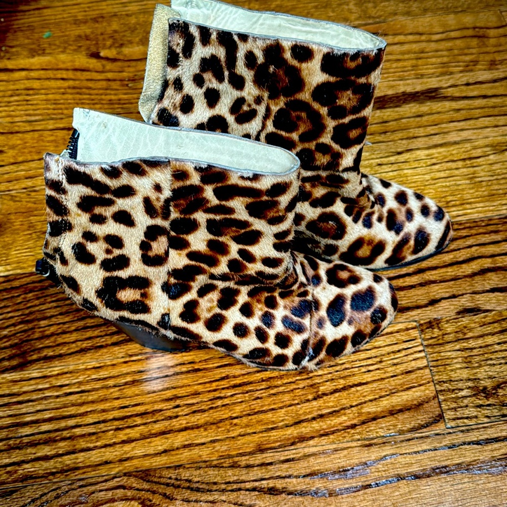 Rag and Bone leopard ankle boots